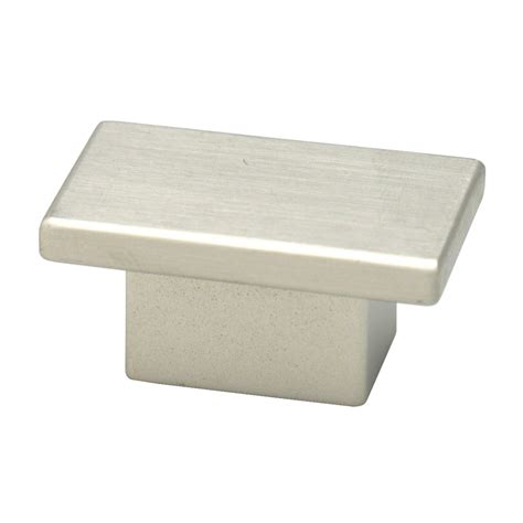 motiv stainless steel rectangular cabinet knob|(25.